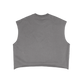 Gray sleeveless top on a white background