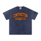 Navy blue t-shirt with 'Construction Coffee Co.' text on a white background